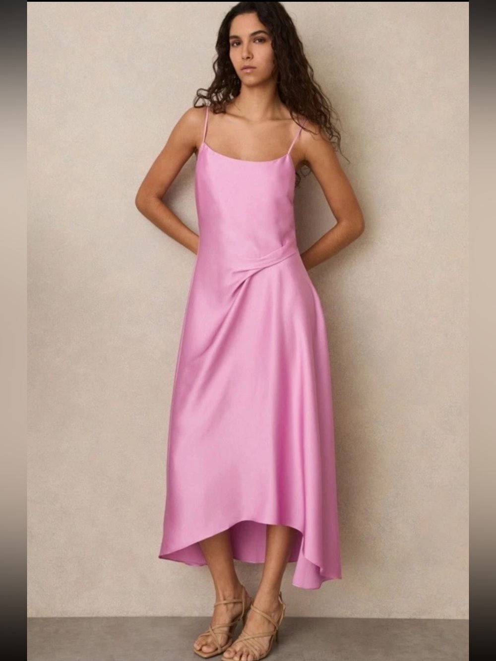 REISS Zoey Satin Slip Dress